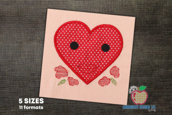 Heart with Flower Applique Design Review