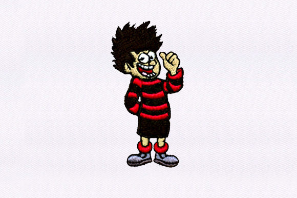 Mischievous Young Boy: A Designer's Take on This Playful Embroidery Design