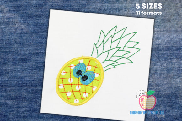 Pineapple with Green Leaf on the Top