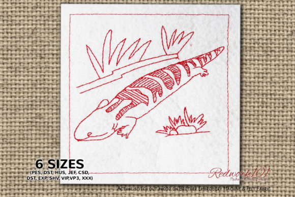 Squamata Reptile Redwork