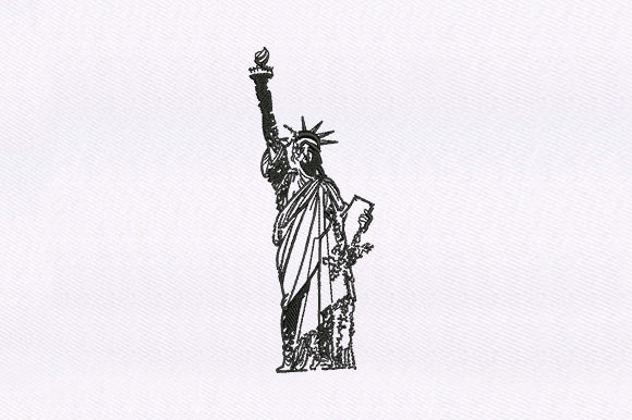 Statue of Liberty Embroidery Design Review for Seasonal Holiday Products