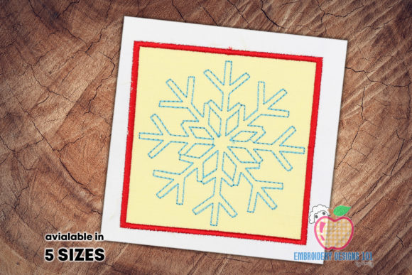 The Snowflake in Blue Color in Box